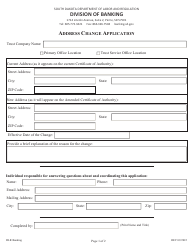Document preview: Address Change Application - South Dakota