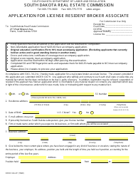 SD Form 0261 Application for License Resident Broker Associate - South Dakota, Page 2