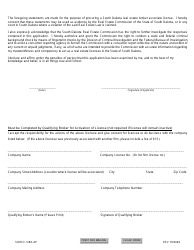 SD Form 0261 Application for License Resident Broker Associate - South Dakota, Page 4
