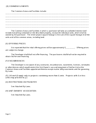 SD Form 0263 Application for Registration and Notice of Intention to Sell Condominium - South Dakota, Page 11