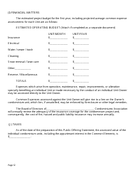 SD Form 0263 Application for Registration and Notice of Intention to Sell Condominium - South Dakota, Page 12