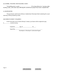 SD Form 0263 Application for Registration and Notice of Intention to Sell Condominium - South Dakota, Page 13
