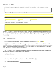 SD Form 0263 Application for Registration and Notice of Intention to Sell Condominium - South Dakota, Page 5