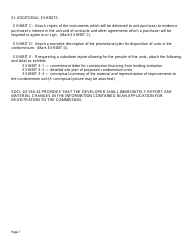 SD Form 0263 Application for Registration and Notice of Intention to Sell Condominium - South Dakota, Page 7