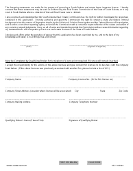 SD Form 1279 Application for License Home Inspector - South Dakota, Page 4