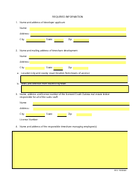 SD Form 0286 Timeshare Application - South Dakota, Page 2