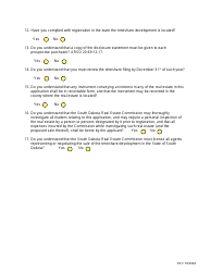 SD Form 0286 Timeshare Application - South Dakota, Page 4