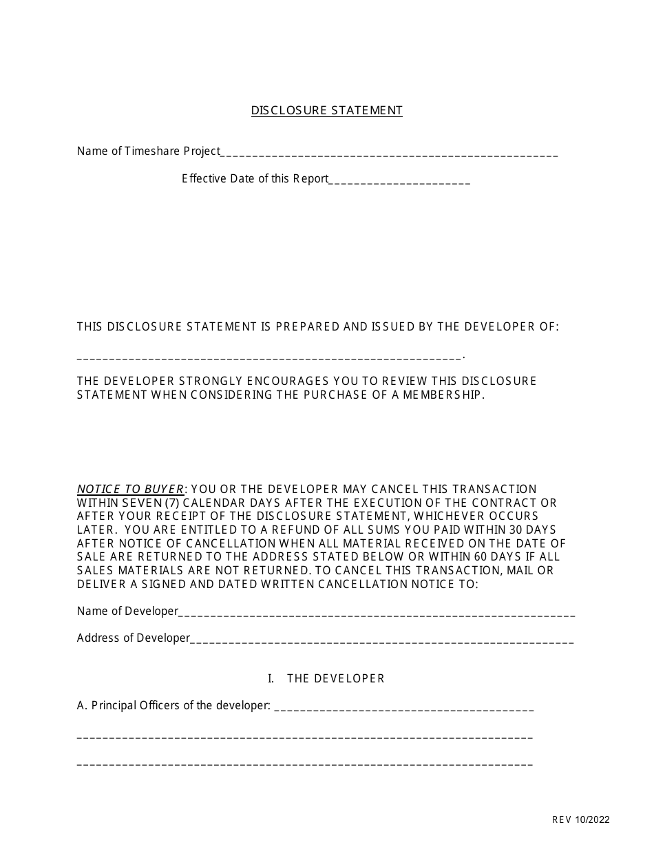 SD Form 0286 Timeshare Application - South Dakota, Page 6