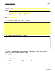 SD Form 0284 Subdivision Application - South Dakota, Page 4