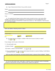 SD Form 0284 Subdivision Application - South Dakota, Page 5