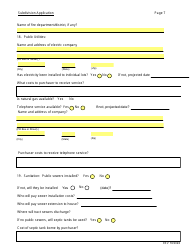 SD Form 0284 Subdivision Application - South Dakota, Page 7