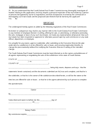 SD Form 0284 Subdivision Application - South Dakota, Page 9