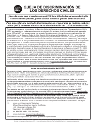 Reclamo Por Discriminacion De Derechos Civiles - Alabama (Spanish)