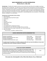 Blue Ash Recreation Center Membership Application - City of Blue Ash, Ohio, Page 3