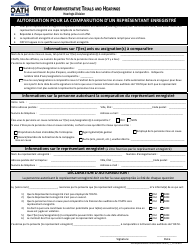 Document preview: Form GN4 Representative Authorization Form - New York City (French)