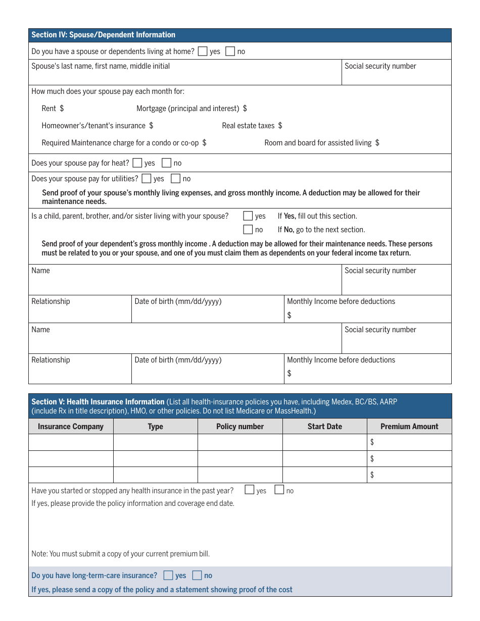 Form LTC-ER Masshealth Long-Term-Care Eligibility Review - Massachusetts, Page 3