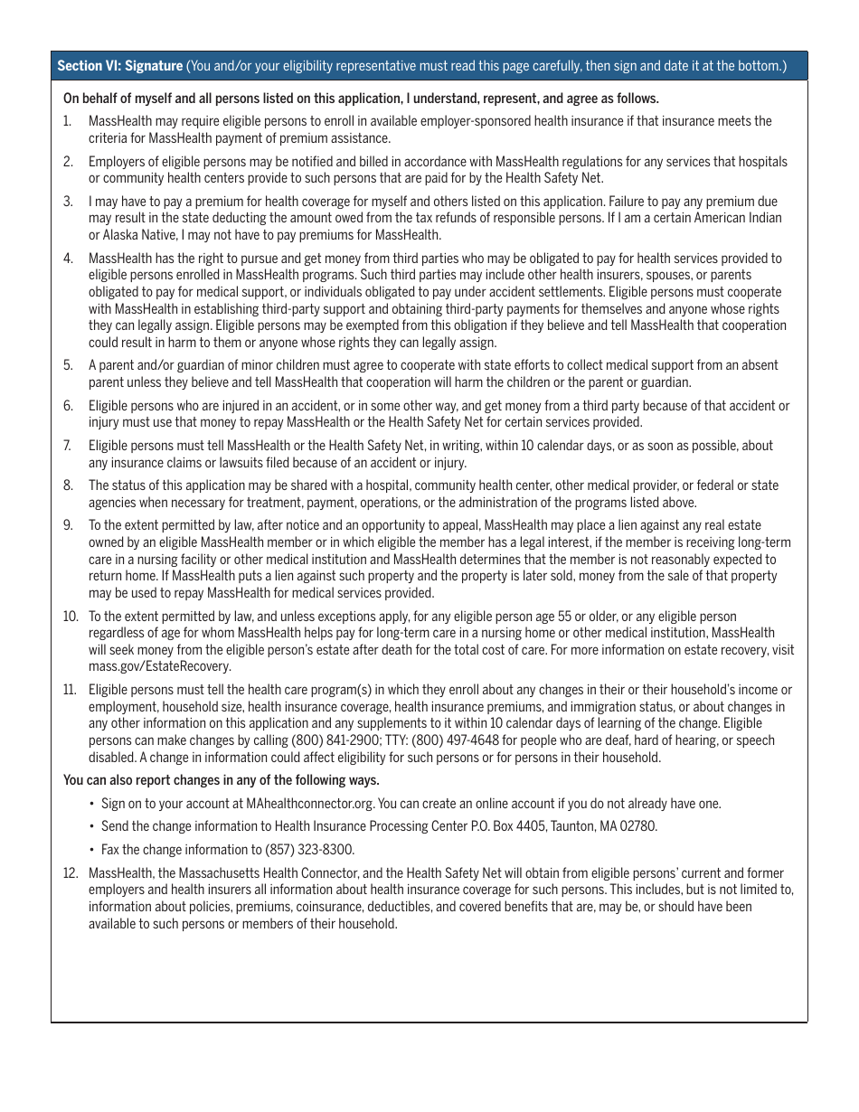 Form LTC-ER Masshealth Long-Term-Care Eligibility Review - Massachusetts, Page 4