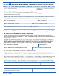 Formulario ARD-SP Formulario De Designacion Del Representante Autorizado - Massachusetts (Spanish), Page 2