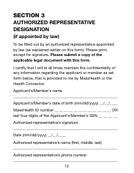 Form ARD Authorized Representative Designation Form (Large Print) - Massachusetts, Page 12