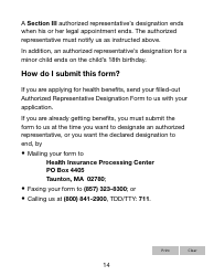 Form ARD Authorized Representative Designation Form (Large Print) - Massachusetts, Page 14