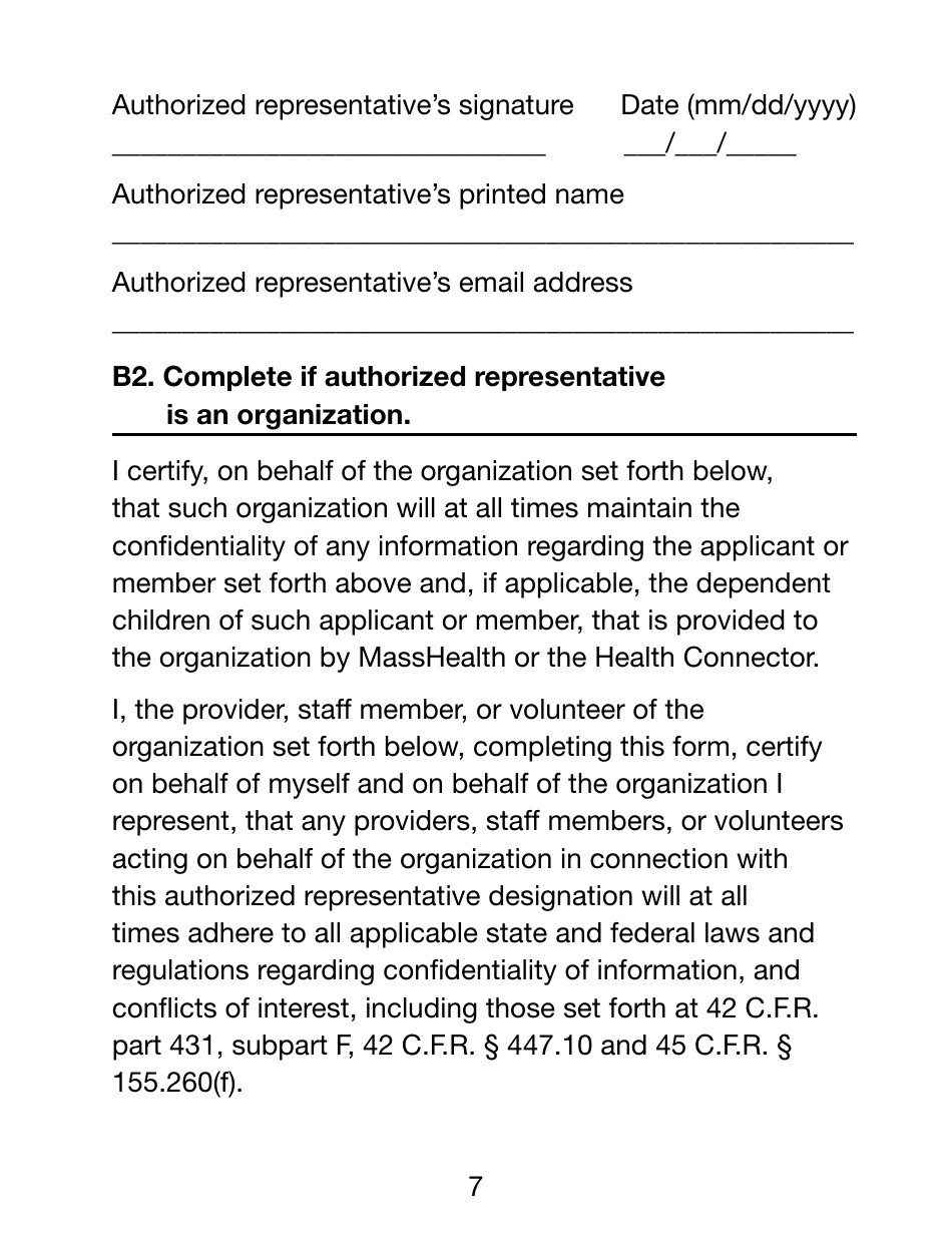 Form ARD Authorized Representative Designation Form (Large Print) - Massachusetts, Page 7