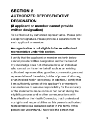 Form ARD Authorized Representative Designation Form (Large Print) - Massachusetts, Page 9