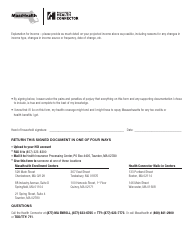 Form AFVI Attestation Form to Verify Income - Massachusetts, Page 2
