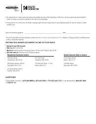 Form INVF Verification of Self-employment Income - Massachusetts, Page 2