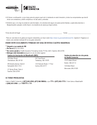 Formulario INVF Verificacion De Ingresos De Empleo Por Cuenta Propia - Massachusetts (Spanish), Page 2