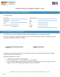 Document preview: Form A3 Retiree or Inactive Change of Address Form - Georgia (United States)