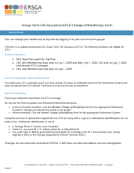 Form I1-ALL Group Term Life Insurance (Gtli) Change of Beneficiary Form - Georgia (United States)