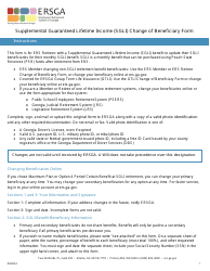 Document preview: Form I2-ERS Sgli Change of Beneficiary Form - Georgia (United States)