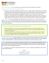 Form I2-ERS Sgli Change of Beneficiary Form - Georgia (United States), Page 2