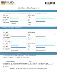 Form I2-ERS Sgli Change of Beneficiary Form - Georgia (United States), Page 3