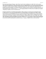 Form CCA-0004A Accident, Illness or Injury Report - Arizona (English/Spanish), Page 2
