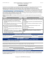 Form FAA-0412A Change Report - Arizona