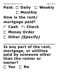 Form FAA-0065A-XLP Verification of Living Arrangements/Residential Address (Extra Large Print) - Arizona, Page 8