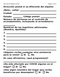 Formulario ASA-1011A-SLP Solicitud De Apelacion - Erap, Lihwap &amp; Liheap (Letra Grande) - Arizona (Spanish), Page 3