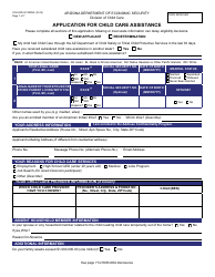 Form CCA-0001A Application for Child Care Assistance - Arizona, Page 2