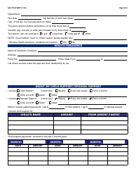 Form FAA-1111A Participant Statement Verification Worksheet - Arizona, Page 2