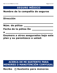 Formulario FAA-1111A-SLP Formulario Para Verificar La Declaracion Del Participante (Letra Grande) - Arizona (Spanish), Page 8