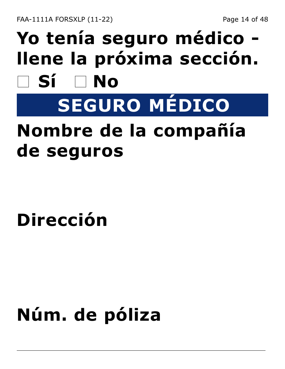 Formulario FAA-1111A-SXLP Formulario Para Verificar La Declaracion Del Participante (Letra Extra Grande) - Arizona (Spanish), Page 14