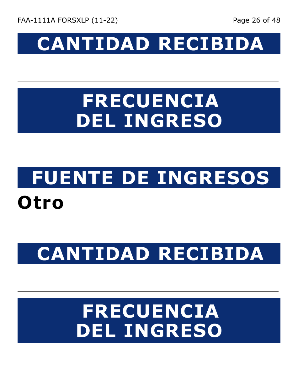 Formulario FAA-1111A-SXLP Formulario Para Verificar La Declaracion Del Participante (Letra Extra Grande) - Arizona (Spanish), Page 26