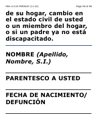 Formulario FAA-1111A-SXLP Formulario Para Verificar La Declaracion Del Participante (Letra Extra Grande) - Arizona (Spanish), Page 28