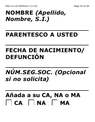 Formulario FAA-1111A-SXLP Formulario Para Verificar La Declaracion Del Participante (Letra Extra Grande) - Arizona (Spanish), Page 32