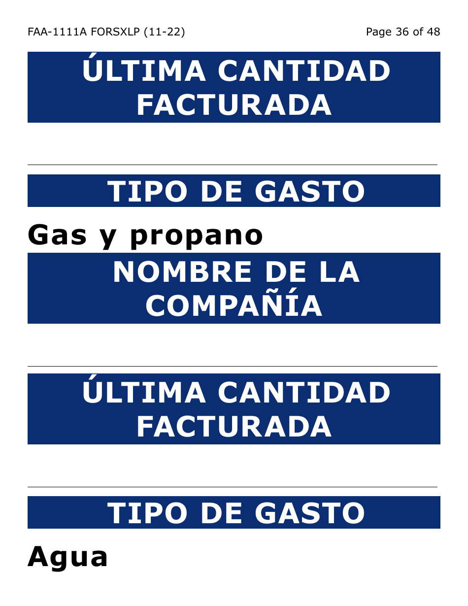 Formulario FAA-1111A-SXLP Formulario Para Verificar La Declaracion Del Participante (Letra Extra Grande) - Arizona (Spanish), Page 36