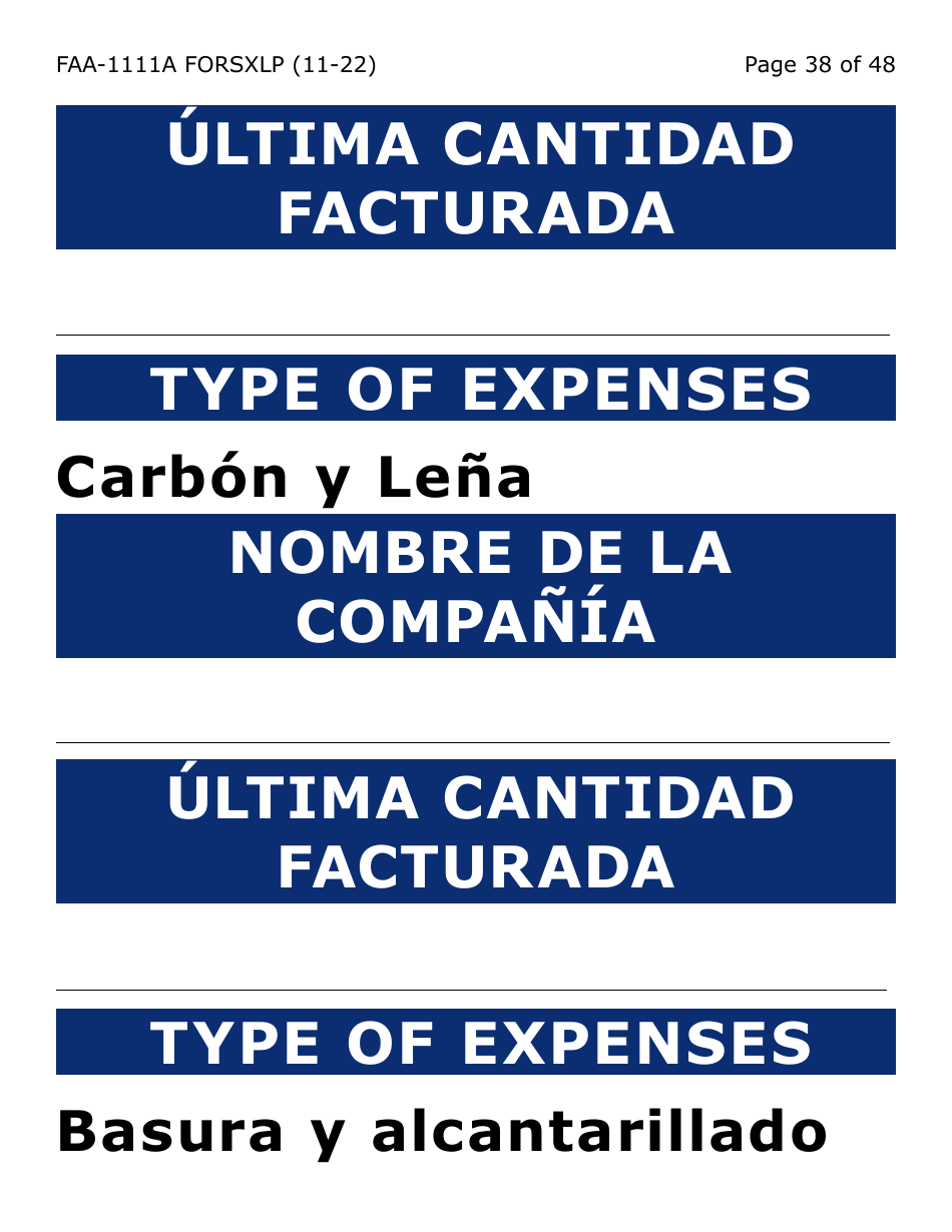 Formulario FAA-1111A-SXLP Formulario Para Verificar La Declaracion Del Participante (Letra Extra Grande) - Arizona (Spanish), Page 38
