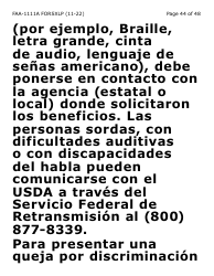 Formulario FAA-1111A-SXLP Formulario Para Verificar La Declaracion Del Participante (Letra Extra Grande) - Arizona (Spanish), Page 44