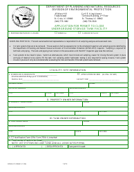 Document preview: DPNR-UST- Form C Application for Permit to Close Underground Storage Tank Facility - Virgin Islands