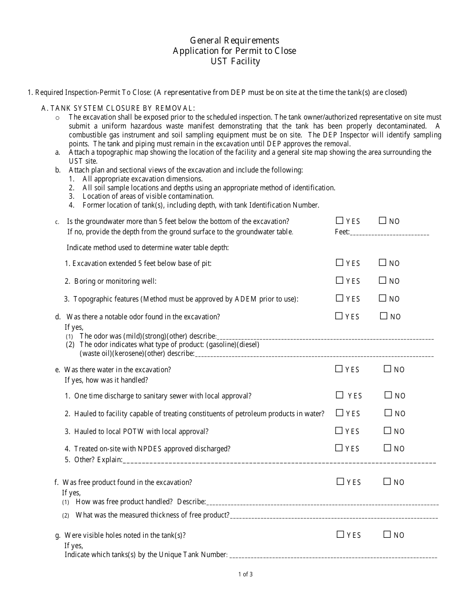 DPNR-UST- Form C Application for Permit to Close Underground Storage Tank Facility - Virgin Islands, Page 4